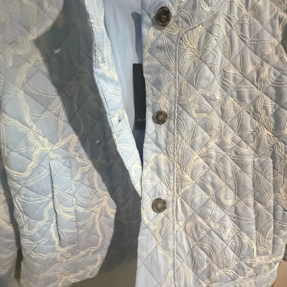 Bagatelle Sky Blue Quilted Puffer Jacket - Picture 5 of 8